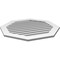 Ekena Millwork Octagonal Surface Mount PVC Gable Vent: Functional, w/ 3-1/2"W x 1"P Standard Frame, 34"W x 34"H GVPOC34X3401SF - alternate 2
